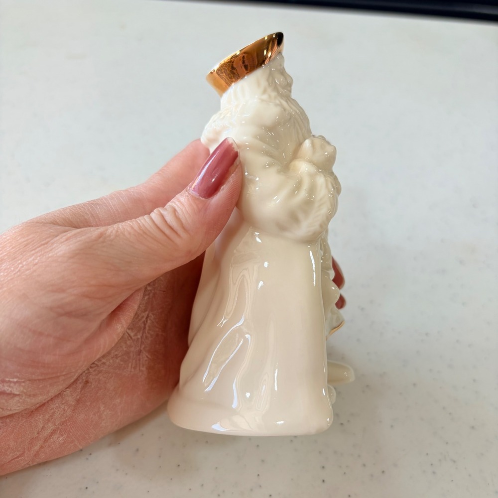 Lenox‎ Ivory China Santa Claus Figurine Gold Trim 4.5 Inch Holiday Decor - Picture 2 of 10